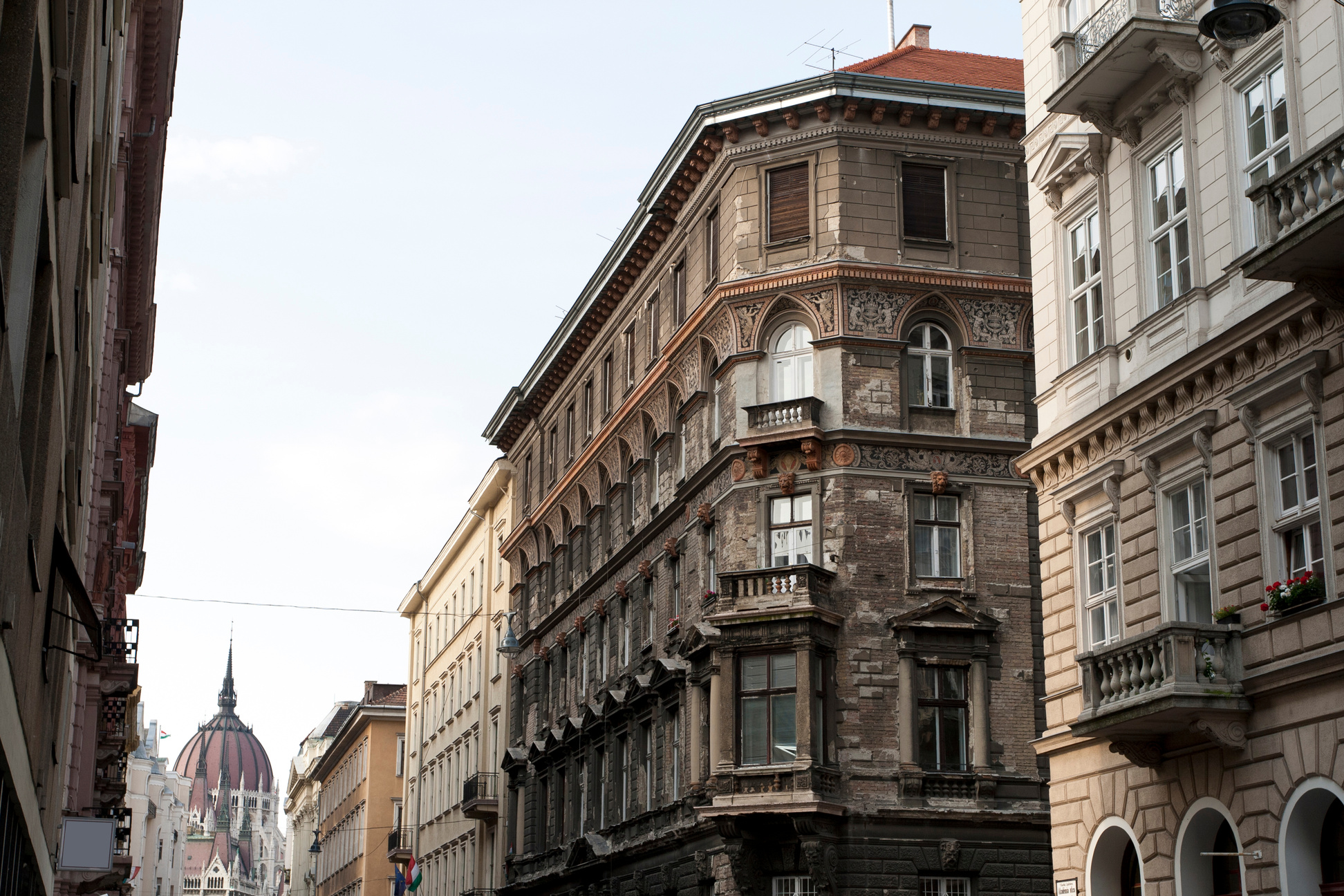 Old apartment buildings